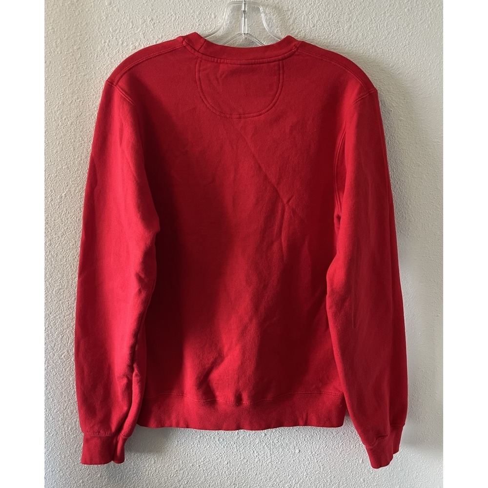 Coca Cola Sweatshirt Size Small Red Embroidered Crewneck Classic Coke Holiday - Picture 9 of 13